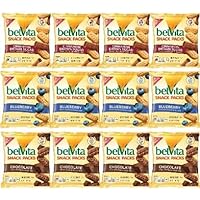 Belvita Energy Snack Bites Variety Pack - 25 Count With Blueberry & Banana Chocolate