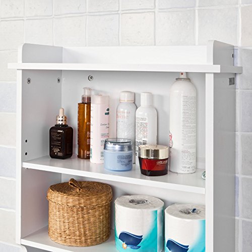 Haotian Wall Shelves,Wall rack,Wall Cabinets ,Wall-Mounted Cabinets ,Storage Racks, Hanging Entryway Shelf,Storage Shelf ,and Coat Rack Wall Shelf with Hooks (FRG239-W)