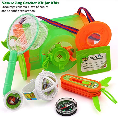 1 Kids+12Pcs+Observation+Catcher+Compass+Magnifying+Collector+Butterfly+Tweezers