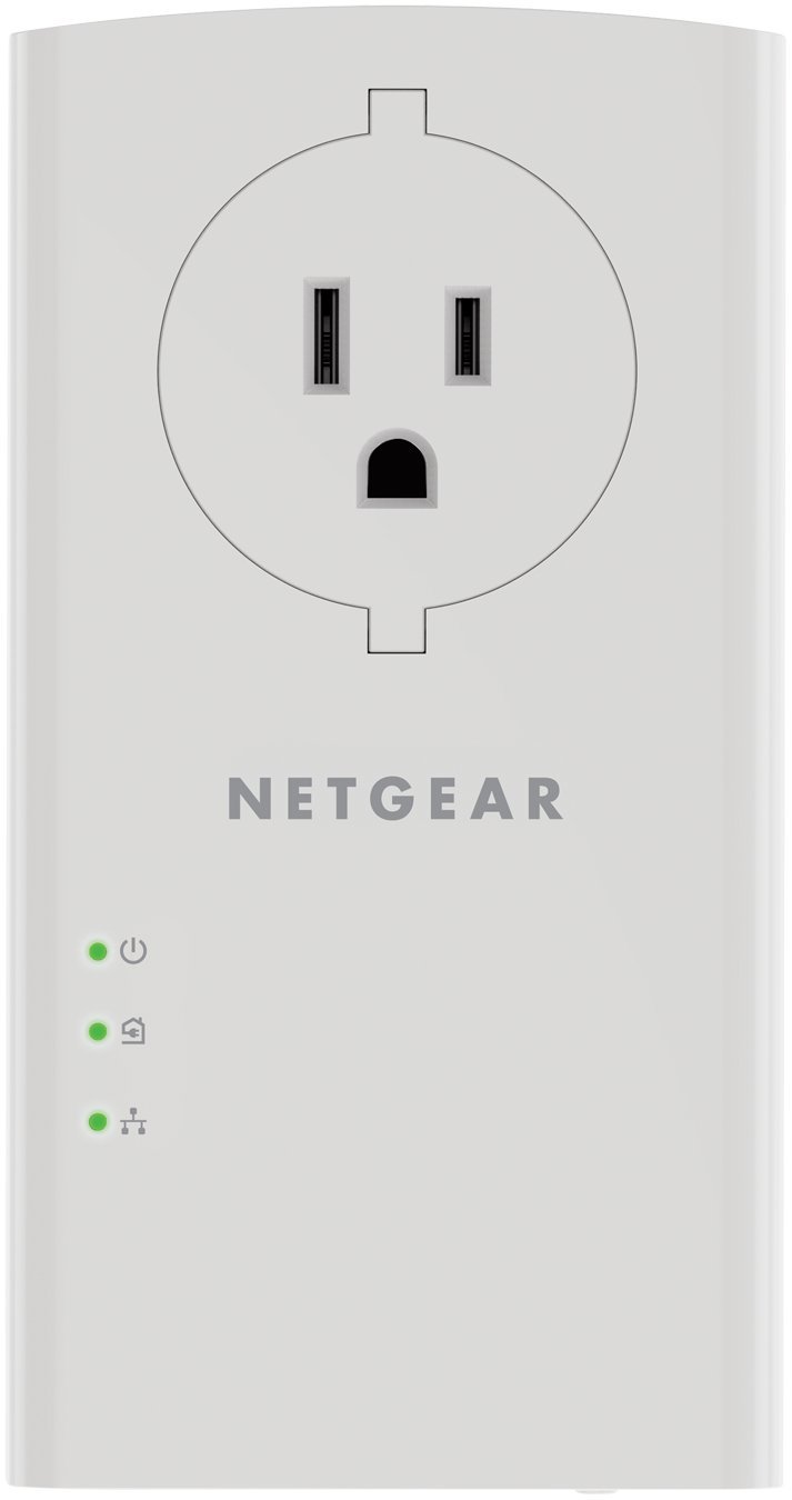 NETGEAR Powerline adapter Kit, 2000 Mbps Wallplug, 2 Gigabit