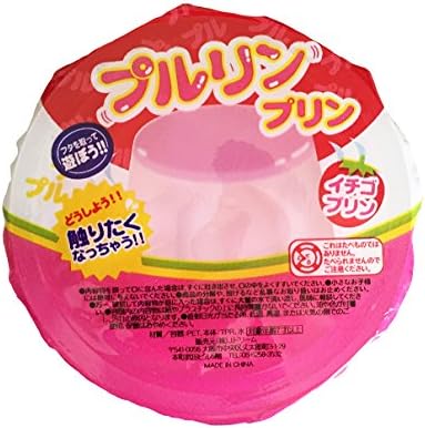 New J.DreamTactile feeling Strawberry Pudding Flan Squishy with Water Inside Japanese edition