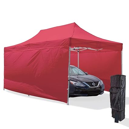 Amazon Com Vispronet Red 10x20 Aluminum Carport Canopy Tent With