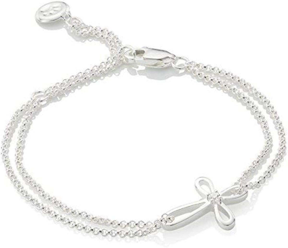 diamond christening bracelet