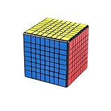 Leoie 8x8 Magic Puzzle Cube Twist Puzzle Speed Cube Adult Kids Educational Toy Gift Competition Game black base