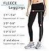 Yogipace Petite/Regular/Tall Women's Water Resistant Fleece Lined Thermal Tights