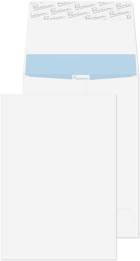 Blake Office, Premium Gussets (229 x 162mm), Pack of 125, Thickness 120GSM, FSC Certified White Envelopes 9 x 15.2 Inches