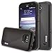 ZTE Overture 2 Case, RANZ Black Hard Impact Dual Layer Shockproof Bumper Case For ZTE Overture 2/ Maven/ Z810/ Z812/ Z813 / Z791/ Z792