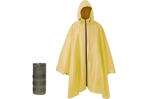 Nomadnia Plus Size Adult Rain Poncho with Hood and Zipper, Poncho Para Lluvia, Tactical Ponchos Adult For Camping, Hiking