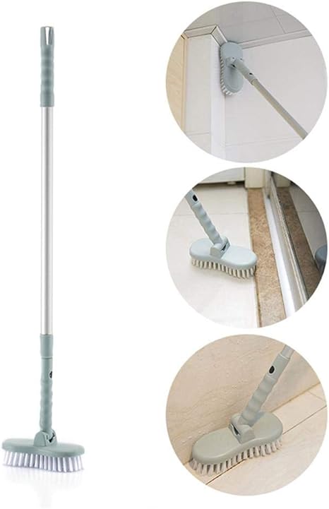 Balai De Cour Traditionnel Avec Poignée - Tête De Brosse Mixte (rigide/souple) Pour Intérieur Et Extérieur