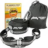 Hammock Straps XL | Hammock Tree Straps 24 ft Lightweight | Reinforced 2100+ LBS Heavy-Duty | Bonus 2 Snag Proof Aluminum Wire Gate Carabiners | 40 Loops of 100% No Stretch Camping Hammock Accessories