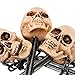 Halloween Haunters 12 Feet of Skeleton Yard Lawn Stake Fencing, Realistic Skull, Bat, Spider Prop Decoration - 3 Plastic 4 Foot Groundbreaker Fence Sections, Bones and Chains - Haunted House Graveyard