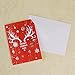 BHands Christmas Holidays Cards Set Assorted with 24 Cards & Envelopes Variety Pack with 8 Designs with Stockings Deer and Snowflake(set of 24pcs)No.2