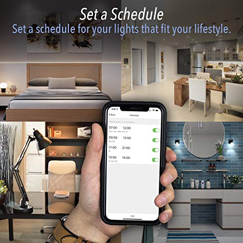 IBRIGHT Smart Dimmer Light Switch (1 or 3Way), 2.4Ghz WiFi, 120 VAC