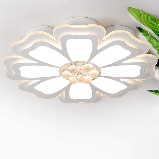 Moderna de techo de luz LED, 48W, lámpara de techo de cristal