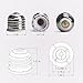 JACKYLED UL Listed E26 to E12 Adapter, Medium E26 E27 to Candelabra E12 Base Bulb Converter, 10 Pack