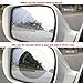 Anti-fog Car Rearview Mirror Film, Anti Water Mist Anti-glare Anti-Scratch, Rainproof HD Clear Nano Protective Film for Side Window Bathroom Vanity and Other Glass Mirrors (Oval 2PCS)