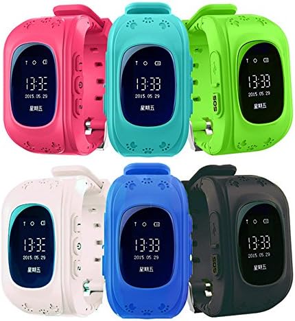 Mandorra Q50 GPS Kids Watches Baby Smart Watch for Children SOS Call Location Finder Locator Tracker Anti Lost Monitor Smartwatch Girl Girls boy Boys (Black)