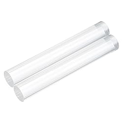 MECCANIXITY 2pcs Acrylic Round Rods 9/16" x