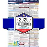 2019 (SPANISH) California State and Federal Labor Law Poster - Laminated 27