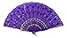 Butterfly Twinkles Girls Tea Party Hats Dress Up Play Set For 2 with Sun Hats Gloves Hand Sequined Fans - Pink, Purple