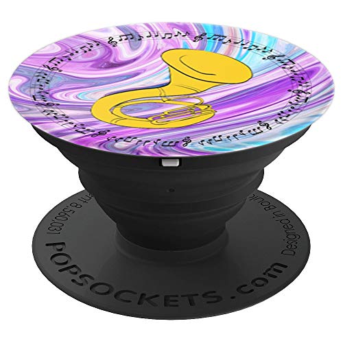 Sousaphone Player Gift - Marble 1 - PopSockets Grip and Stand for Phones and Tablets - Thumbnail 6