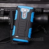 LG G Vista Case, Cocomii Robot Armor NEW [Heavy Duty] Premium Belt Clip Holster Kickstand Shockproof Hard Bumper Shell [Military Defender] Full Body Dual Layer Rugged Cover (Blue)