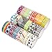 Washi Masking Tape Set of 24 Rolls - Decorative Tape Collection for DIY Crafts and Festival Gift Wrapping, Office Party Supplies, Holiday Decoration