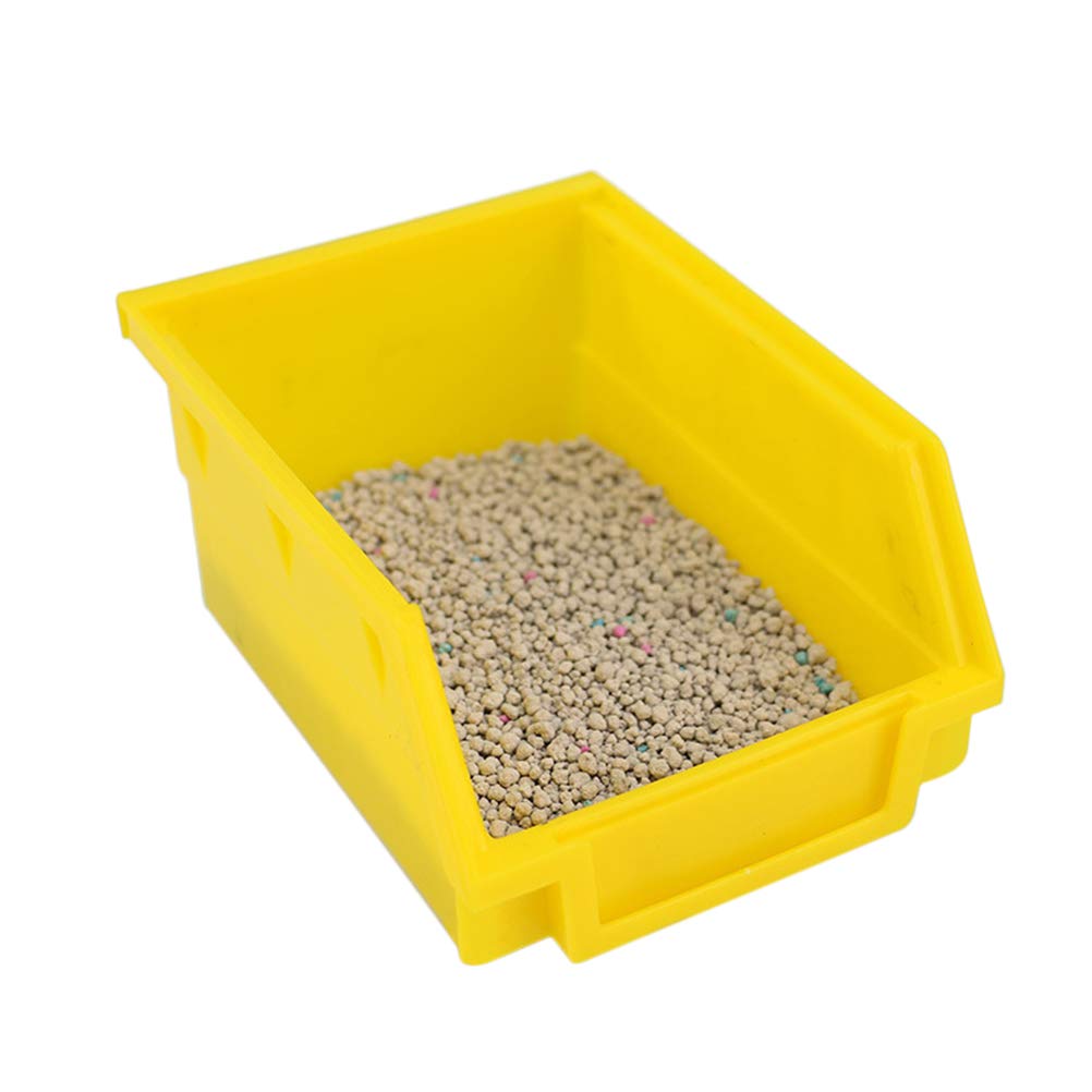 POPETPOP Hamster Sand Bathroom Large-Chinchilla Dust Bath Plastic Sand Bath Container Hamster Toilet/Bathtub/Sandbox-Random Color Size