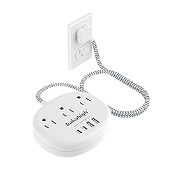 Small Extension Cord with USB C - 5 FT Short