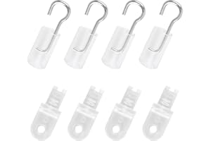 INCREWAY Wand Wire and Sleeve Collar for Horizontal Mini Blinds Wand Replacement with Hook Window Blind Repair Parts Tilt Wan