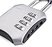 SEPOX Resettable Combination Travel Padlock,Luggage Padock, 4 Digit Combination Padlock for Suitcase, Travel Bag, and Gym Lockers, Filing Cabinets, Toolbox, Case,Pack of 2