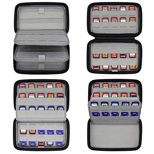 image for Sisma 80 Games Holder Cartridges Storage Case for Nintendo Switch PS V