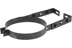 Ioensy Chimney Pipe Bracket Chimney Pipe Holder Accessory Stove Pipe Hanger Heat Resistant Hanging Household Durable Wall Sup