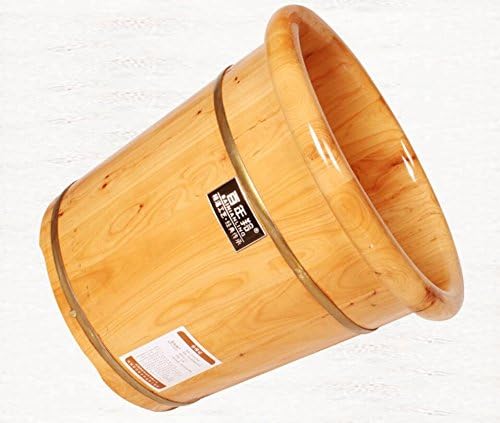 HINEW Cedar Foot Bath Spa Home Wood Bucket Wood Barrel 0.4m High(Round) , 1