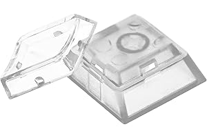 BTXETUEL Instantly Custom Double-Layer Keycaps with Transparent Cover Cap for DIY Removable Stickers or Scraps of Paper Compa