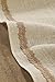 Ling's moment 12x108 Inch White Burlap Table Runner with Latte Leaf Trim for Rustic Spring Wedding Party Decoration, Baby & Bridal Shower Décor. Farmhouse Decoration