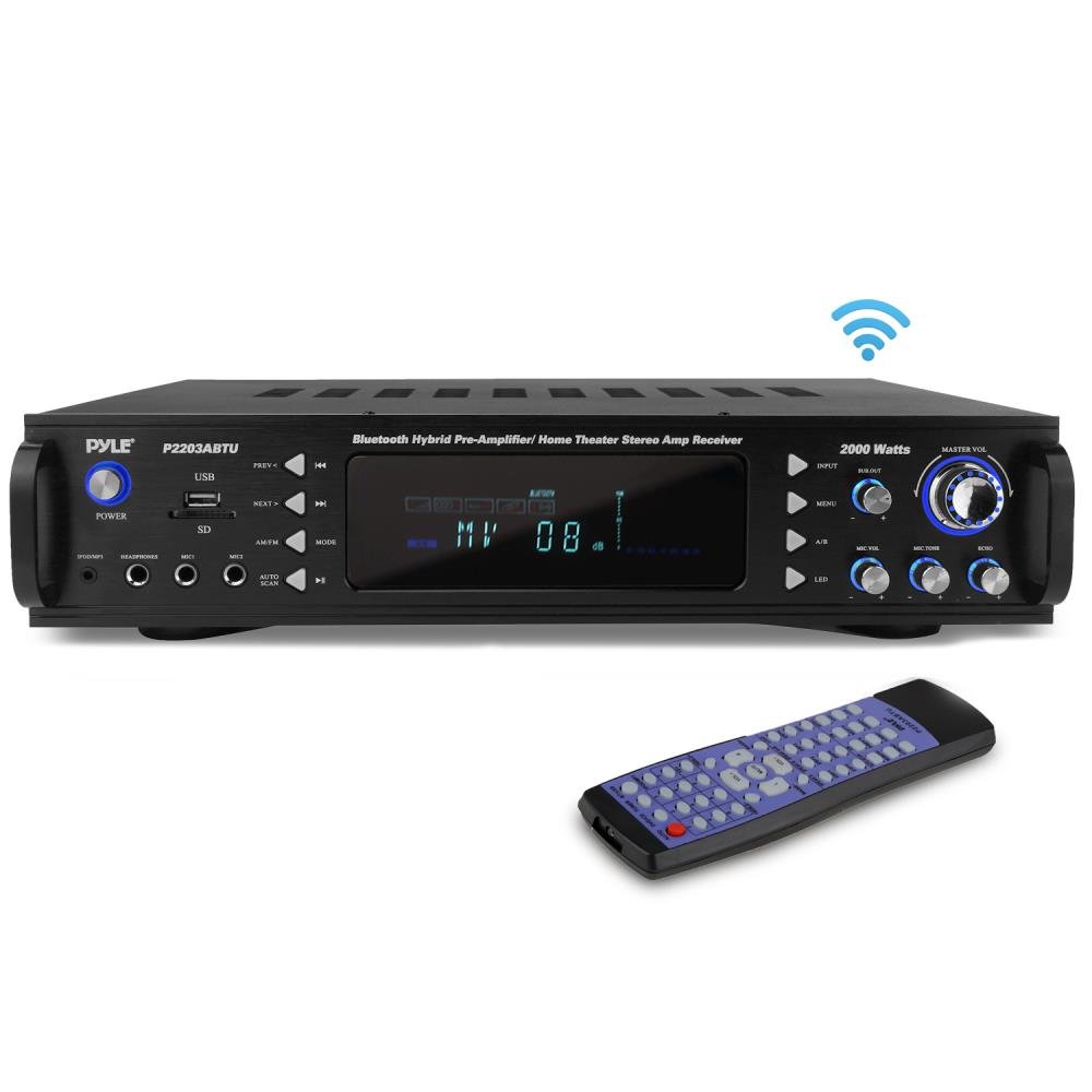 Pyle 4-Channel Bluetooth Home Power Amplifier