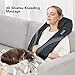 TISSCARE Neck Massager with Heat - Portable Shoulder & Back Massager for Pain Relief, Shiatsu Deep Tissue Kneading, Adjustable Intensity