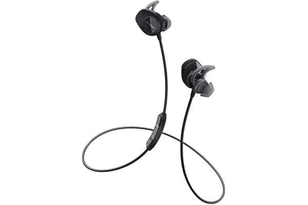 Bose SoundSport, Wireless Earbuds, (Sweatproof Bluetooth Headphones for Running and Sports), Black (Renewed)