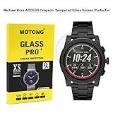 MOTONG Michael Kors Access Men's 'Grayson Screen Protector - MOTONG Tempered Glass Screen Protectors For Michael Kors Access Men's 'Grayson Watch,9 H Hardness,0.3mm Thickness,Made From Real Glass