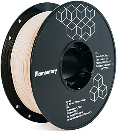 Filamentory 3D PLA-2.2LBS 1.75-WOOD COLORED PLA 3D Printer Filament, Dimensional Accuracy +/- 0.02 mm, 1 kg Spool, 1.75 mm, Wood