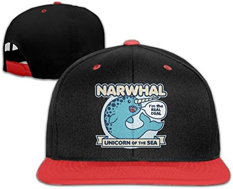 NARWHAL UNICORN OF THE SEA Girl Stylish Snapback Flat Brim Vintage Snapbacks Hunter Hat