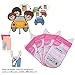 MeiMeiDa 12 PCS/Set Portable Disposable Urine Bags, Pee Bags Emergency Car Toilet for Camping Travel Traffic Jam Inpatients Men Women Children Brief Relief Sickness Vomit (Pink)