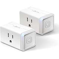 Kasa Smart Plug Mini 15A, Apple HomeKit Supported, Smart Outlet Works with Siri, Alexa & Google Home, UL Certified, App Contr