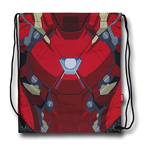 Iron Man Costume Drawstring Backpack