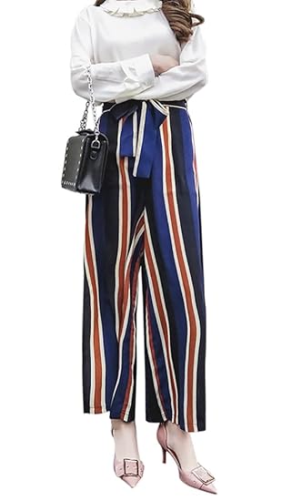 striped boho pants