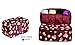 VAYEEBO Travel Luggage Organizers Packing Cubes-Compression Pouches for Underwear,Bra,Socks(Wine Daisy)