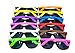 XKX 12PCS Neon 80's Style Party Sunglasses With Dark Lens For Big Bang Party (Colorful-12 pcs)