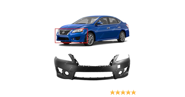 Amazon Com Mbi Auto Primered Cubierta Del Parachoques Delantero De Fascia Para 13 15 Nissan Sentra Sr 13 15 Ni Automotriz