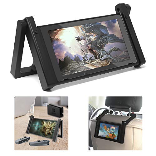 2 in 1 Car & Desktop Bracket for Nintendo Switch, Portable and Adjustable Car Holder and Desk Mount for Nintendo Switch